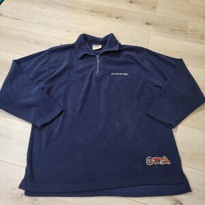 Fubu Platinum Fat Albert Blue Fleece Lounge Wear Sweater Adult Size Medium